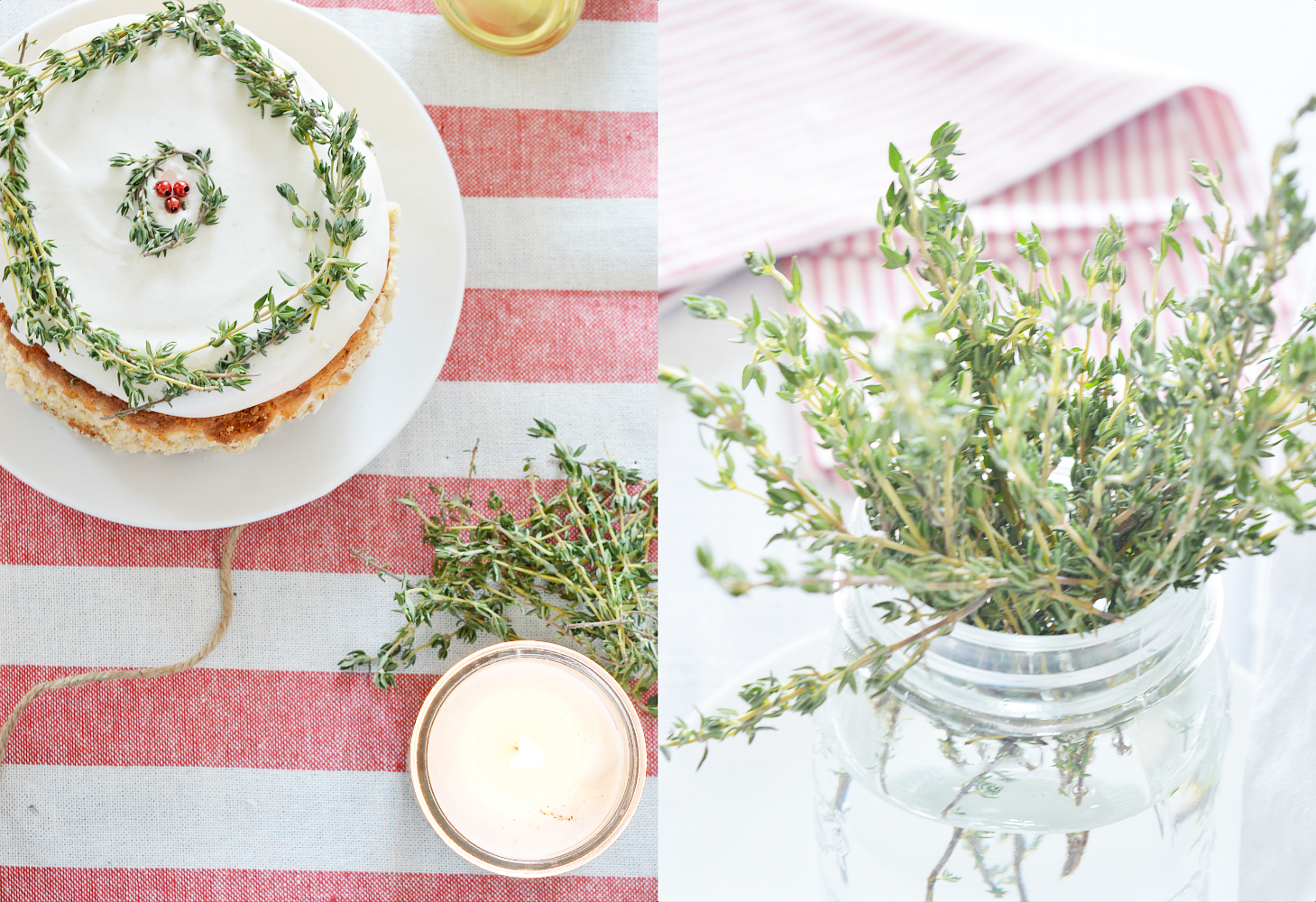 Collage_Honey Thyme Cake