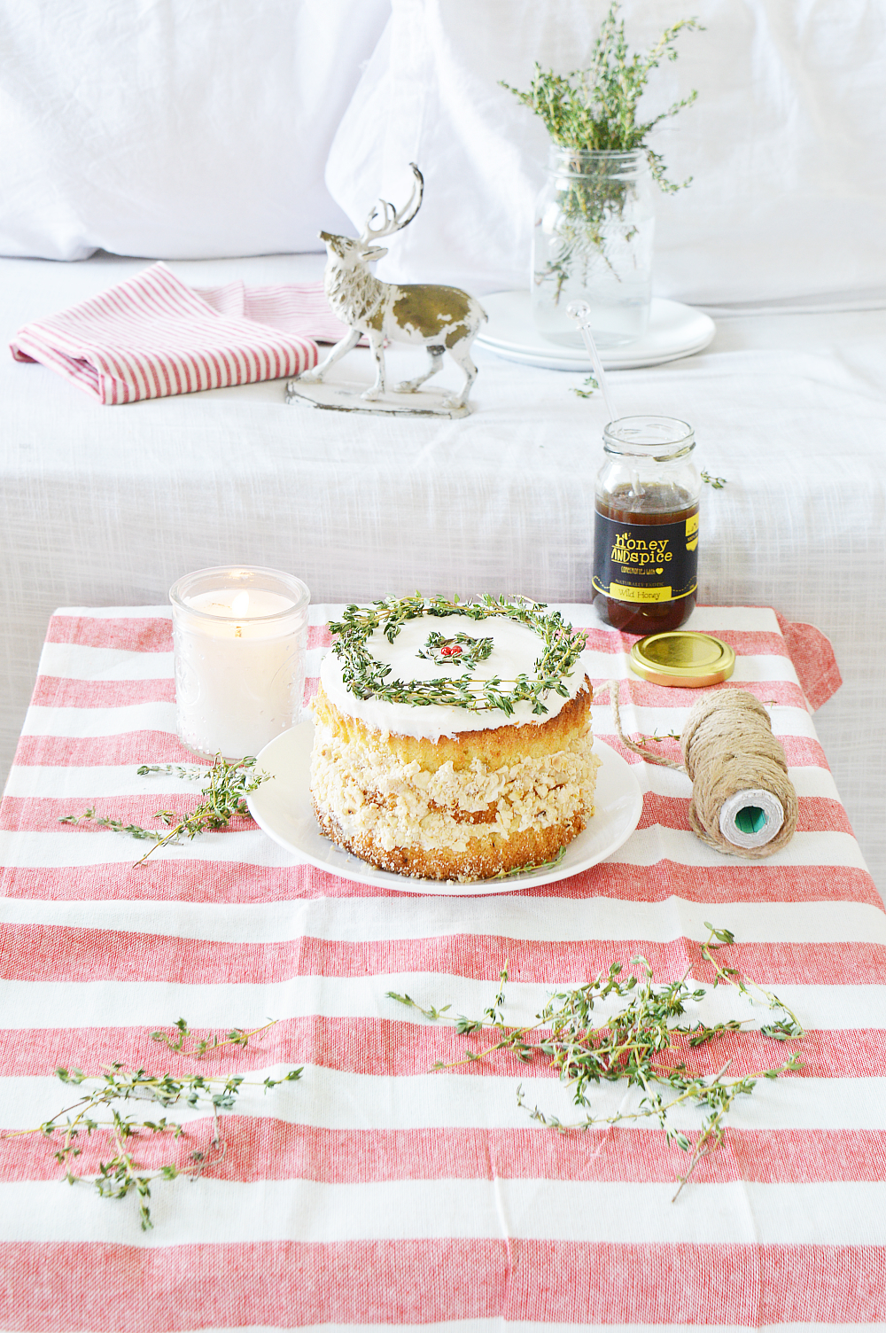 Honey Thyme Cake