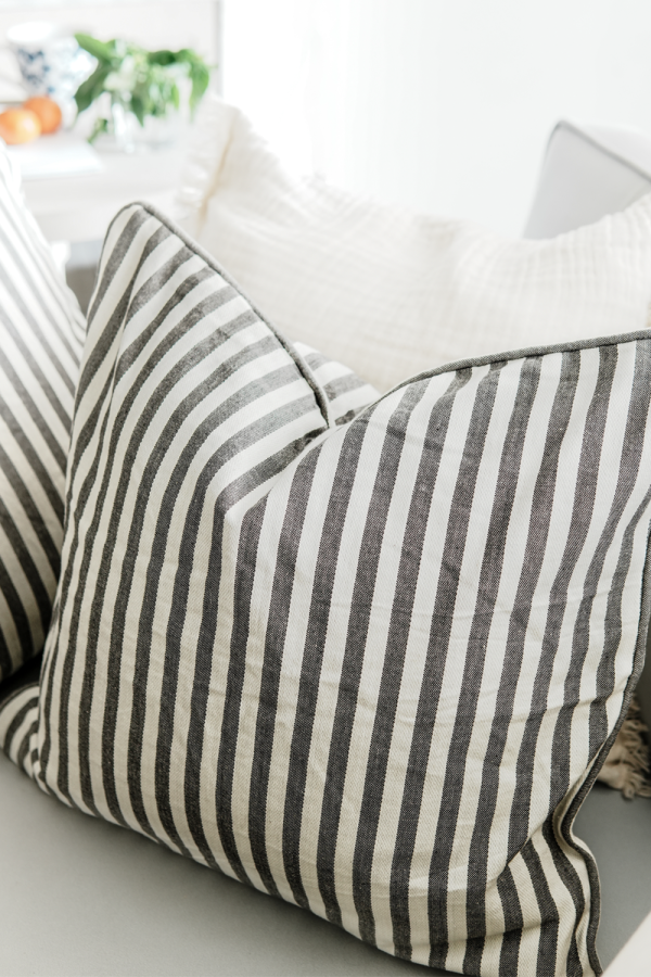 Striped Serenity Cushion Cover