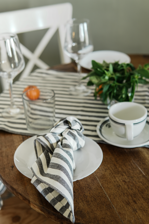 Striped Serenity Hand Napkins