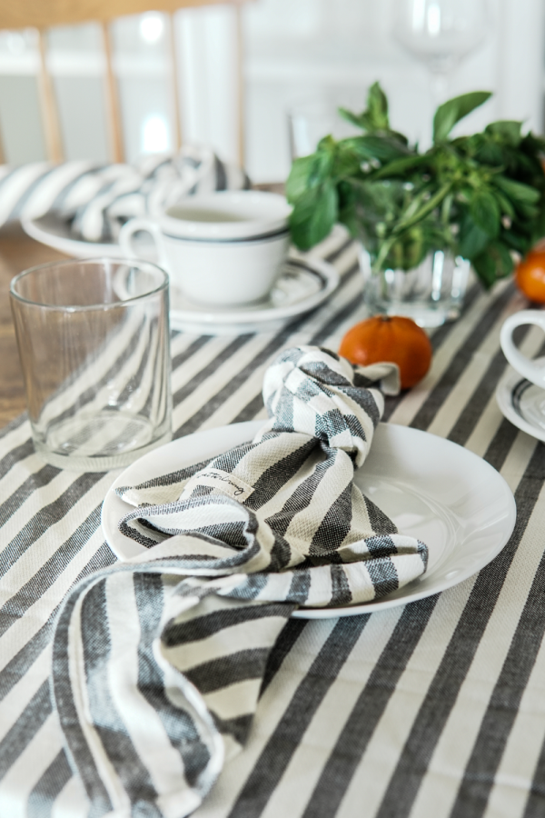 Striped Serenity Hand Napkins - Image 2