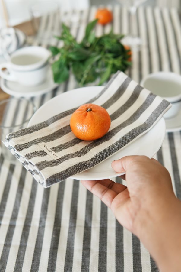 Striped Serenity Hand Napkins - Image 3