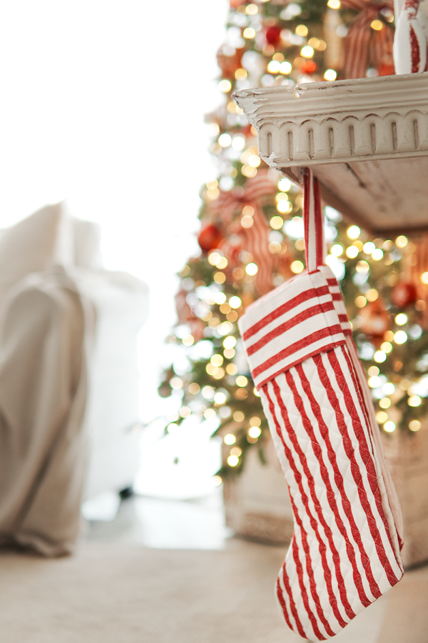 Candy Cane Christmas Stocking