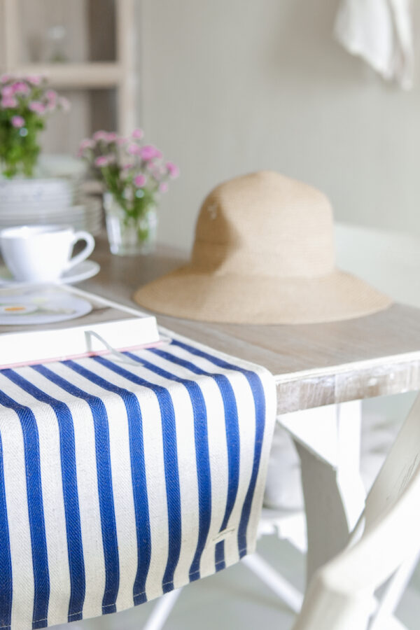 Farm Stripe Indigo-Oatmeal Runner