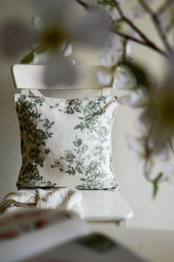 Grapevine Olive Green Cushion Cover