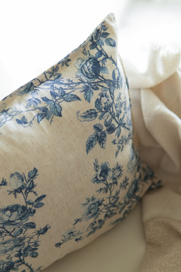 Grapevine Powder Blue Cushion Cover - Image 2