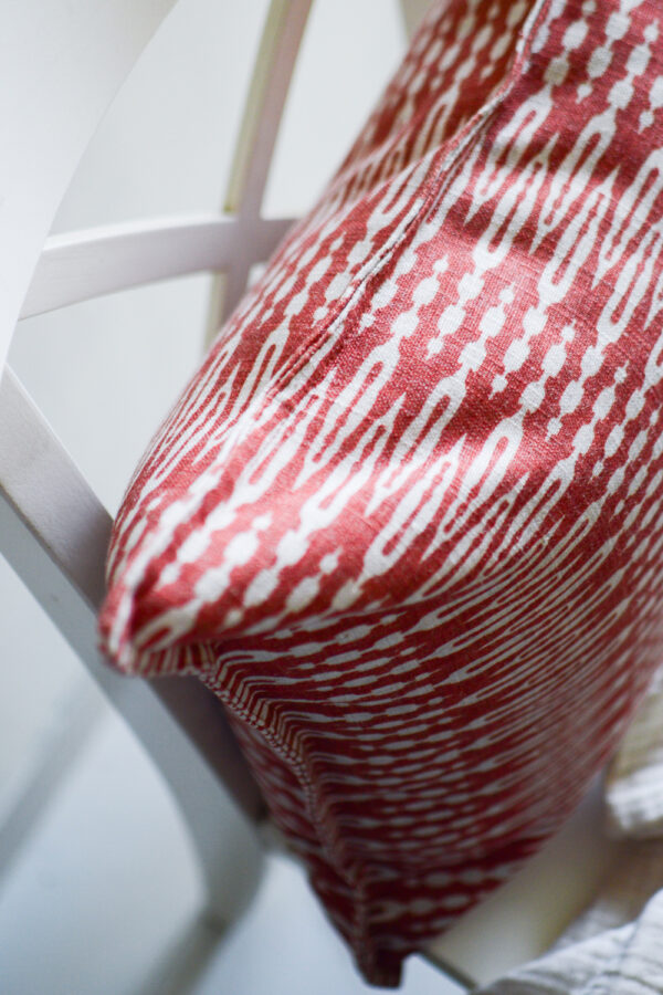 Ikat Farm Terracotta Cushion Cover - Image 2
