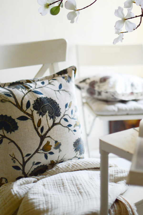 Triana Beige Mustard Cushion Cover
