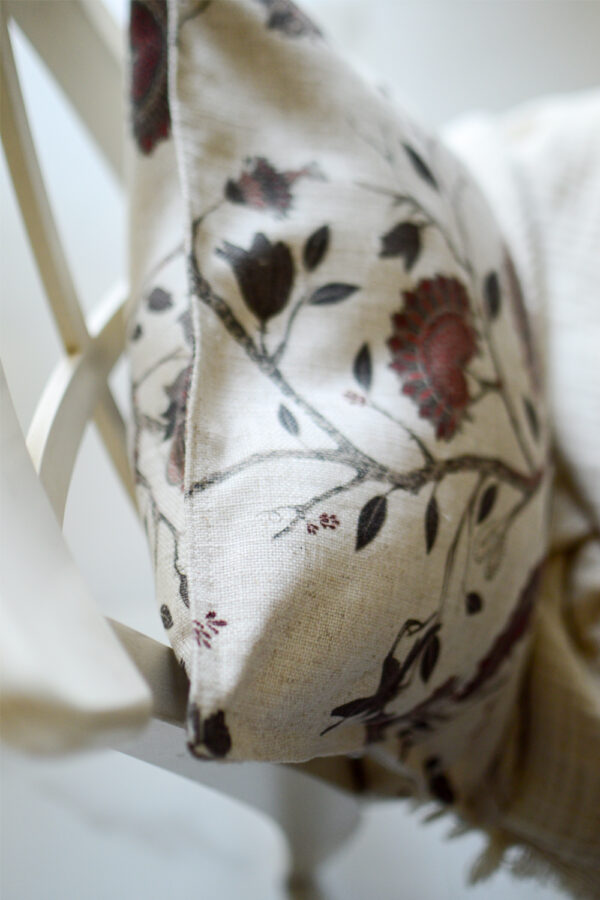 Triana Beige Red Cushion Cover - Image 2